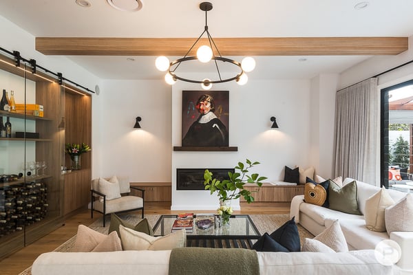 Living room, interior design trends 2023