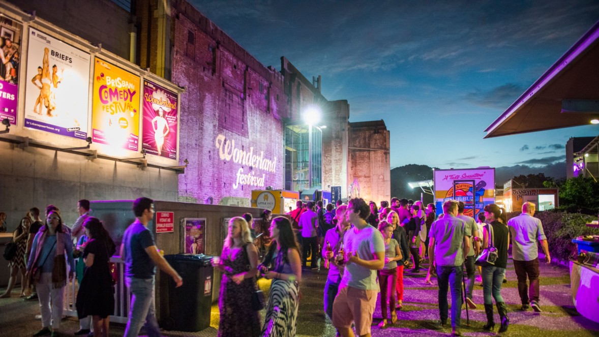 the Brisbane Powerhouse with guests