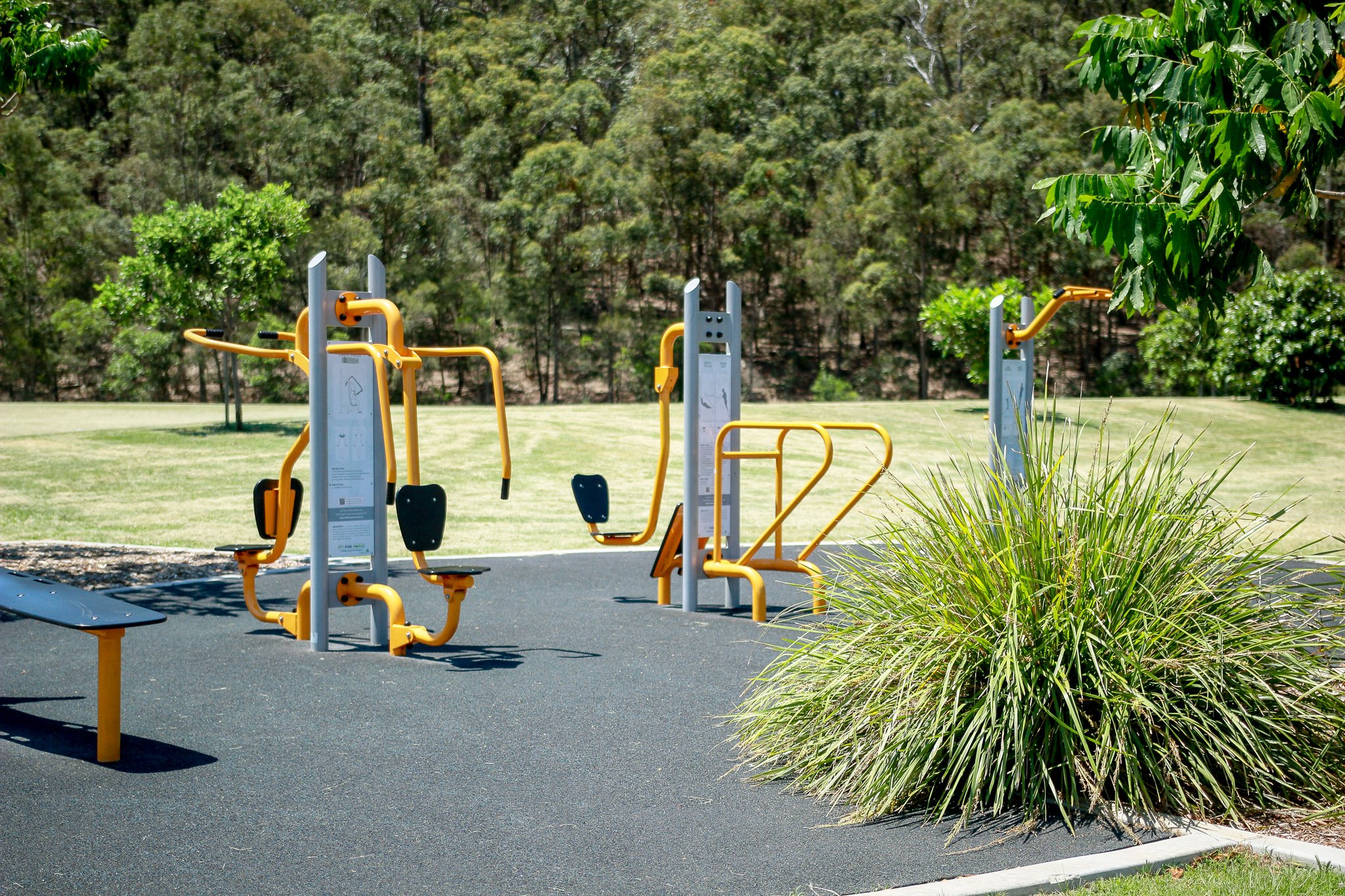 Whites Hill Reserve fitness equipment in Coorparoo, Brisbane