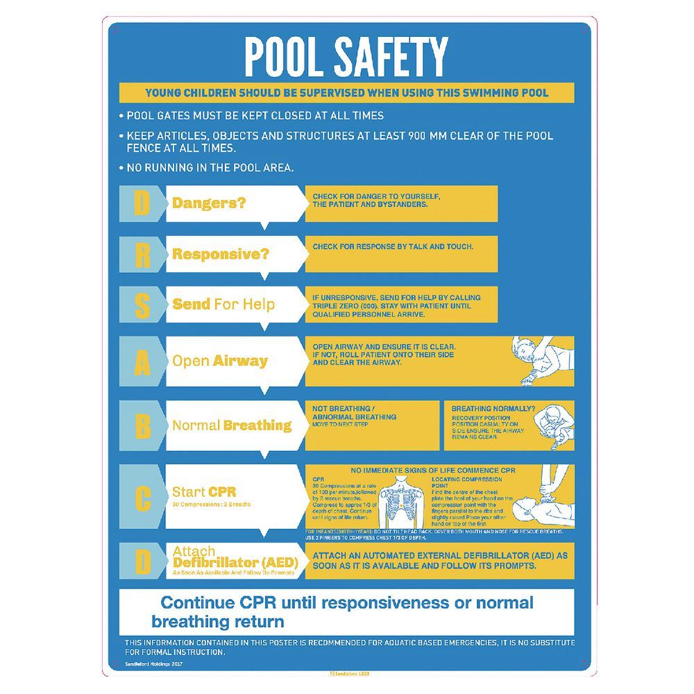 Pool Safety Sign Queensland