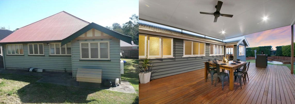 queenslander renovation back deck