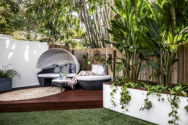 Summer-ready outdoor backyard