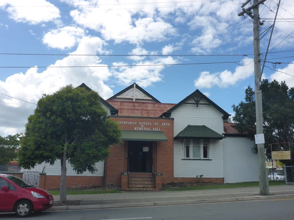  The Coorparoo School of Arts and Memorial Hall today. Photo Credit:  Coorparoo School of Arts and Memorial Hall Facebook  